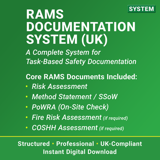 RAMS Documentation System UK – Task-Based Safety Documentation for Contractors