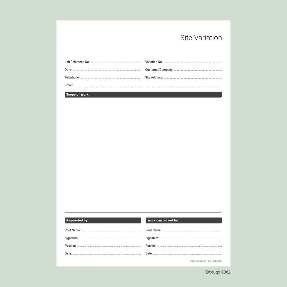 UK Daywork Sheet Templates – A4 Editable & Printable PDF Forms – Docuqo